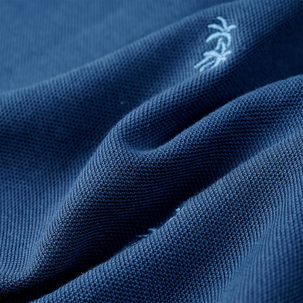 Polo pour enfant taille 92 bleu foncé - bleu, 116 (5-6 ans) - number 7.