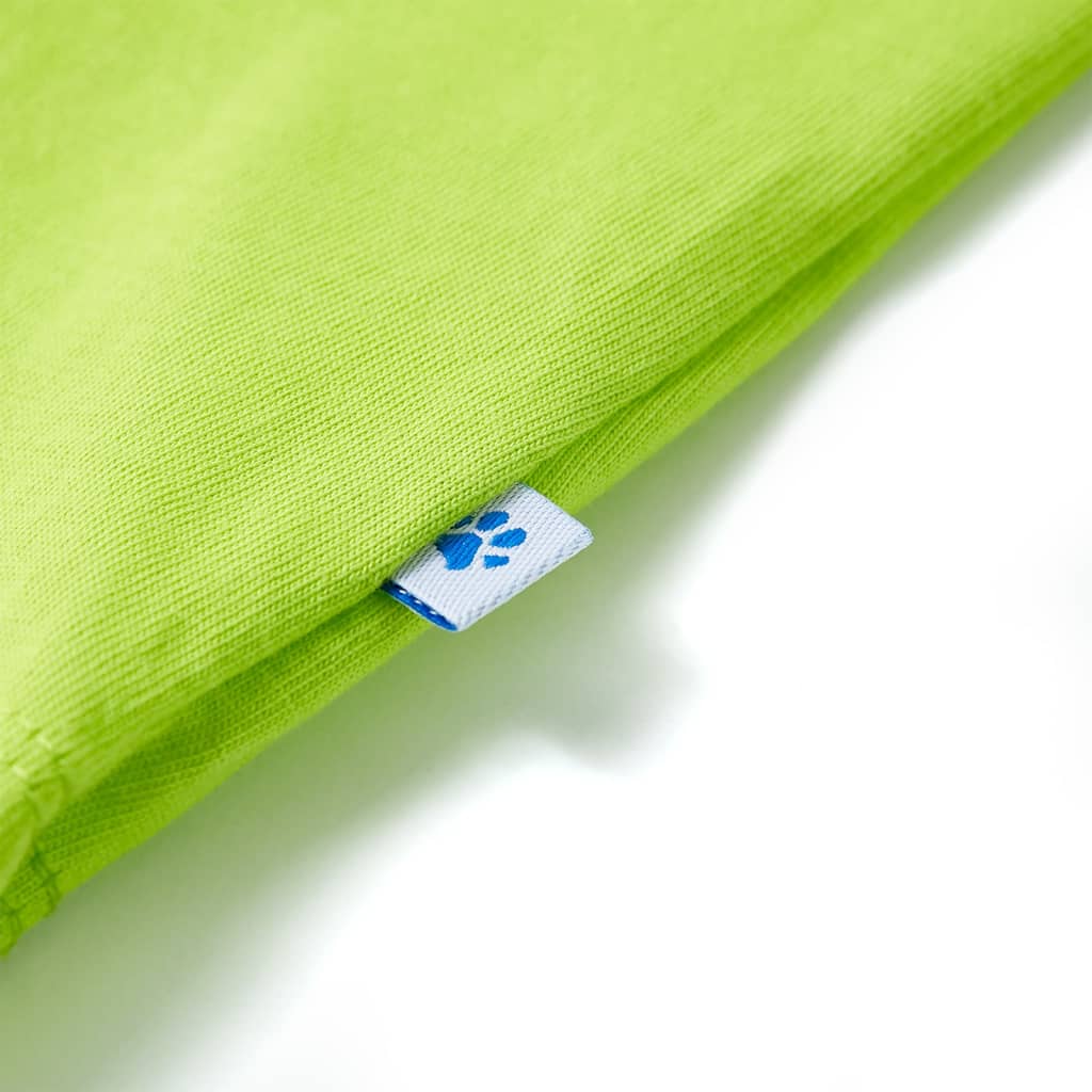T-shirt à manches courtes pour enfant taille 92 - vert citron, 116 (5-6 ans) - number 5.