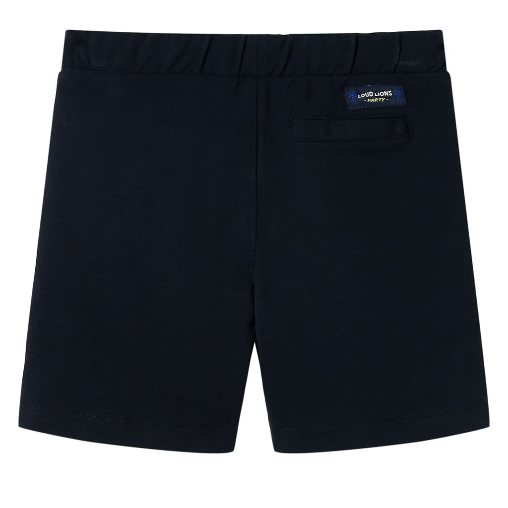 Short pour enfant taille 92 à lacets bleu marine - 92 (1 5-2 ans) - number 2.