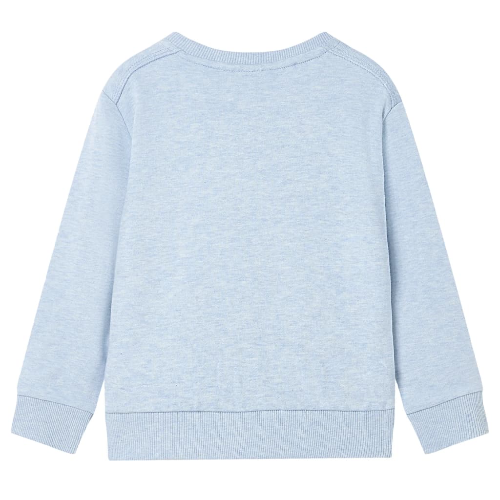 Sweat-shirt pour enfant taille 92 bleu chiné - bleu, 92 (1 5-2 ans) - number 2.