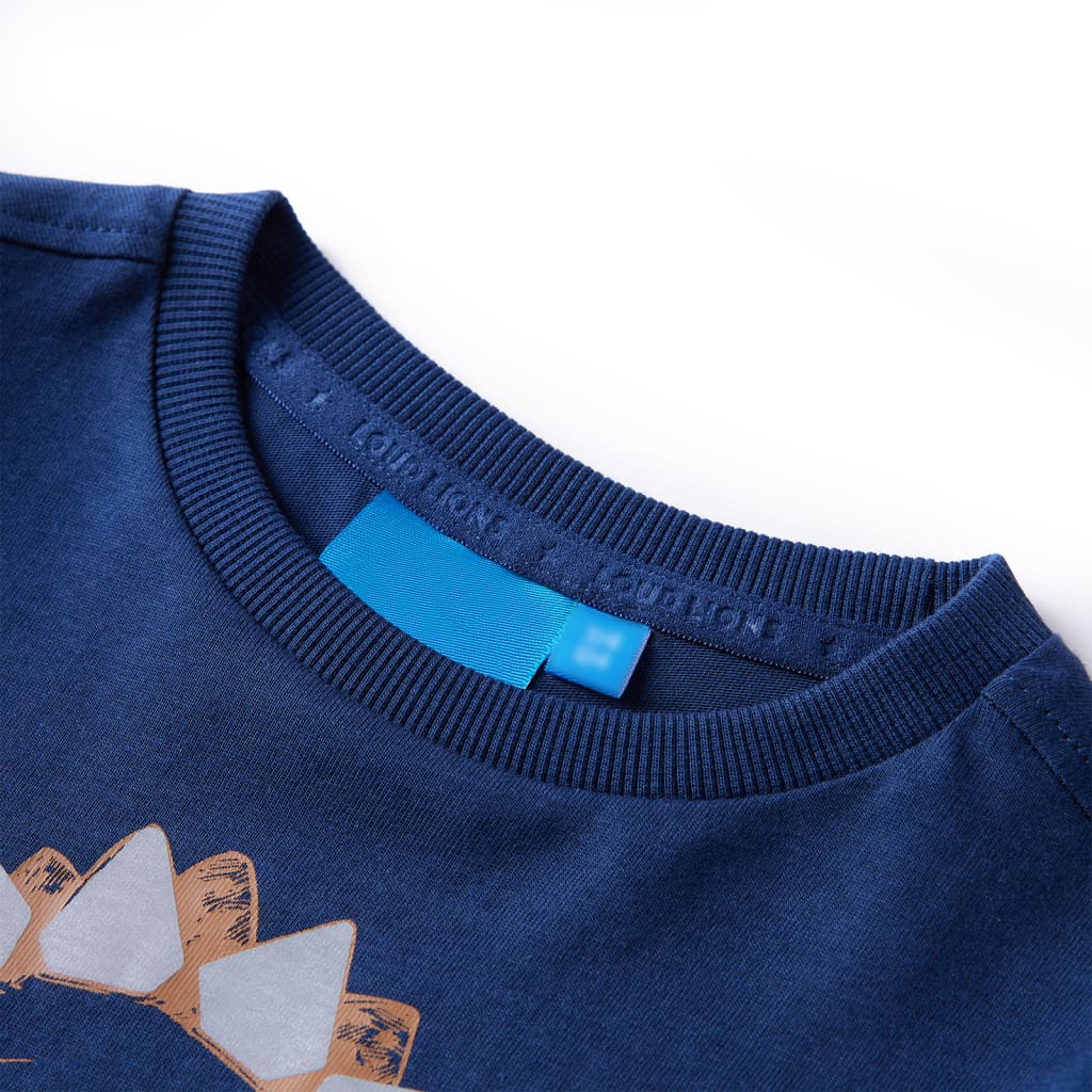 T-shirt manches longues pour enfant taille 92 - bleu marine, 92 (1 5-2 ans) - number 3.