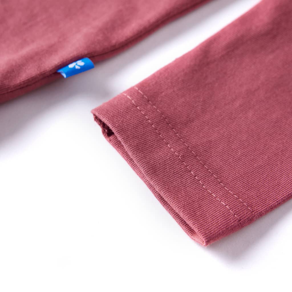 T-shirt à manches longues pour enfant taille 92 - rouge foncé, 92 (1 5-2 ans) - number 5.