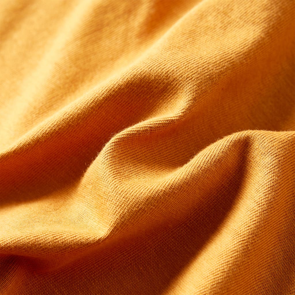 T-shirt manches longues pour enfant taille 92 jaune ocre - ocre, 92 (1 5-2 ans) - number 8.