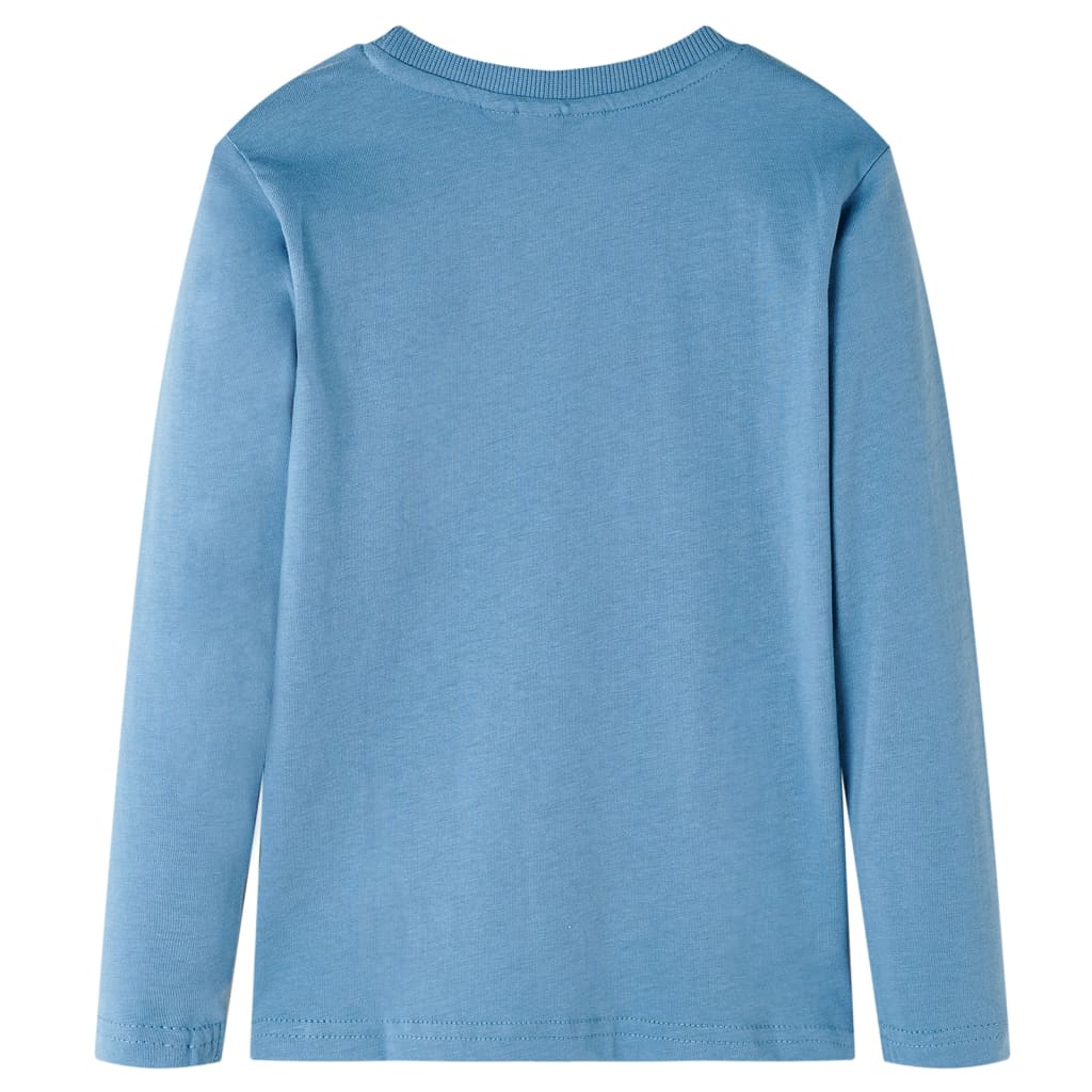T-shirt à manches longues pour enfant taille 92 bleu clair - bleu, 92 (1 5-2 ans) - number 2.