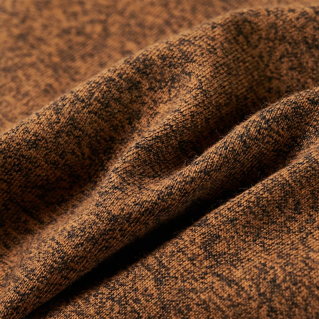 T-shirt à manches longues pour enfant taille 92 cognac melange - couleur cognac, 92 (1 5-2 ans) - number 7.