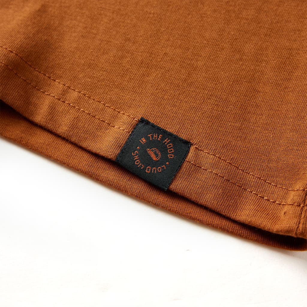 T-shirt à manches longues pour enfant taille 92 - couleur cognac, 92 (1 5-2 ans) - number 6.