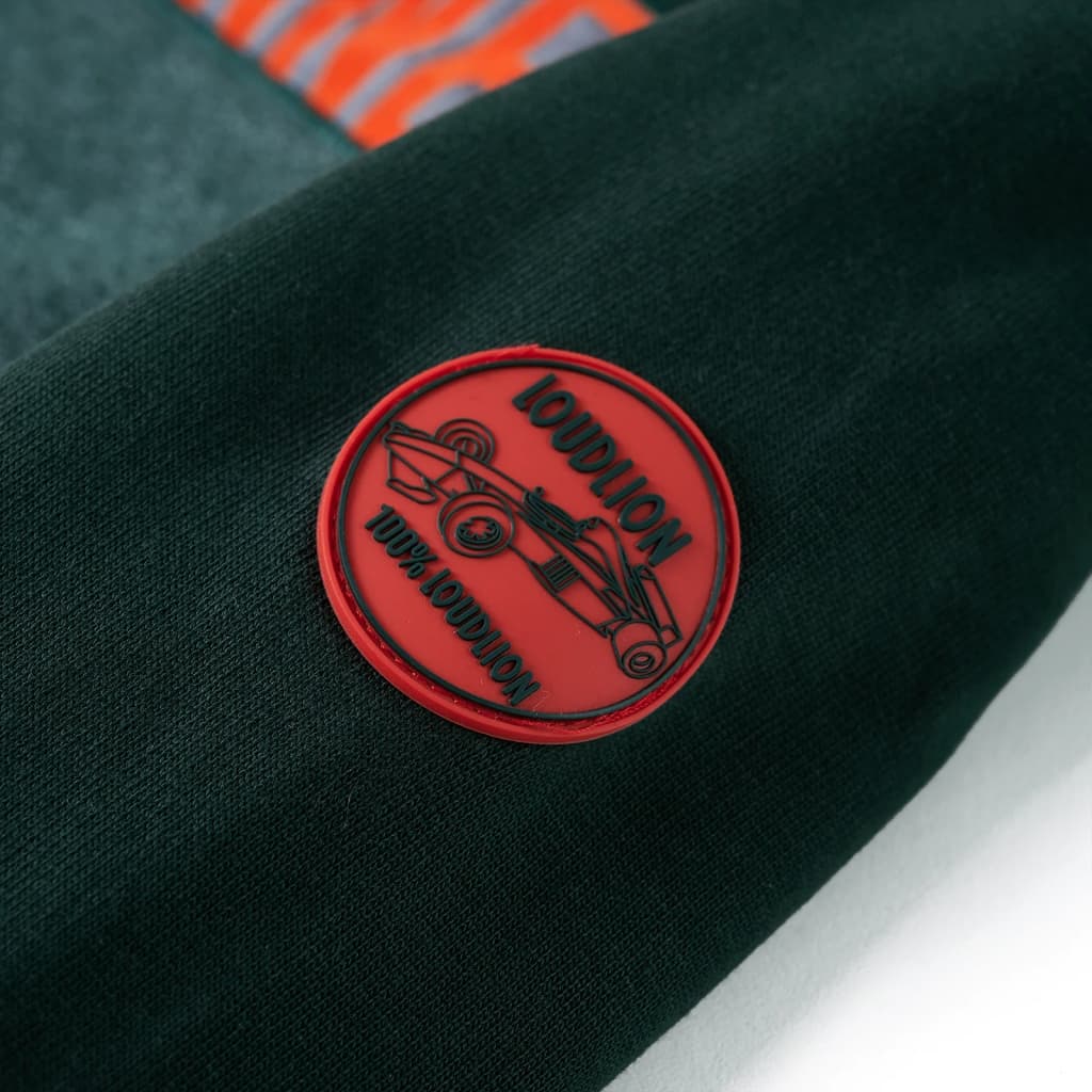 Sweat à capuche pour enfant taille 92 vert foncé - 92 (1 5-2 ans) - number 5.