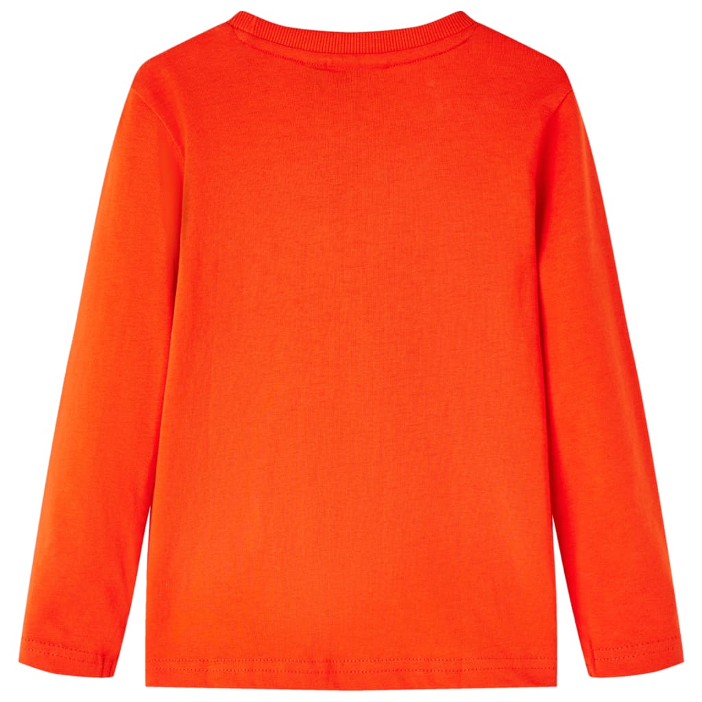 T-shirt à manches longues pour enfant taille 92 cm - orange, 92 (1 5-2 ans) - number 2.
