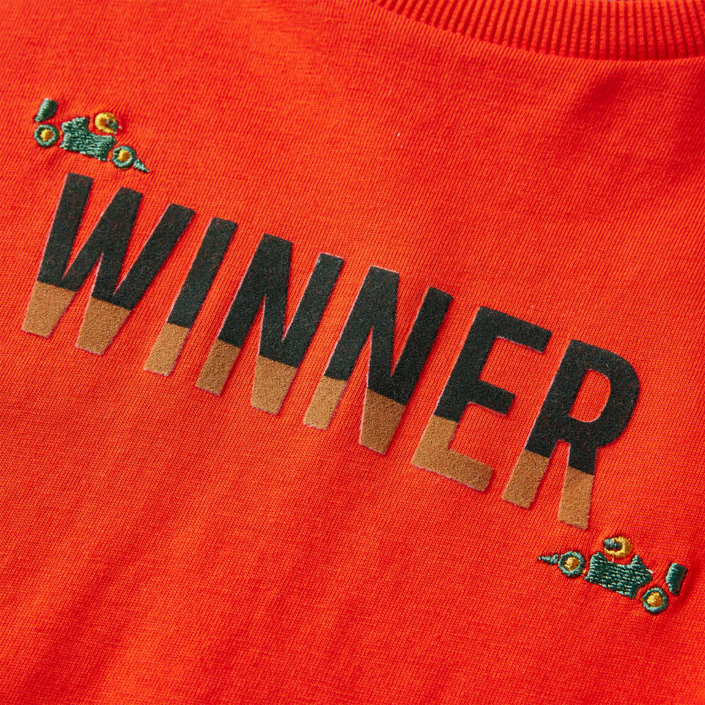 T-shirt à manches longues pour enfant taille 92 cm - orange, 92 (1 5-2 ans) - number 4.