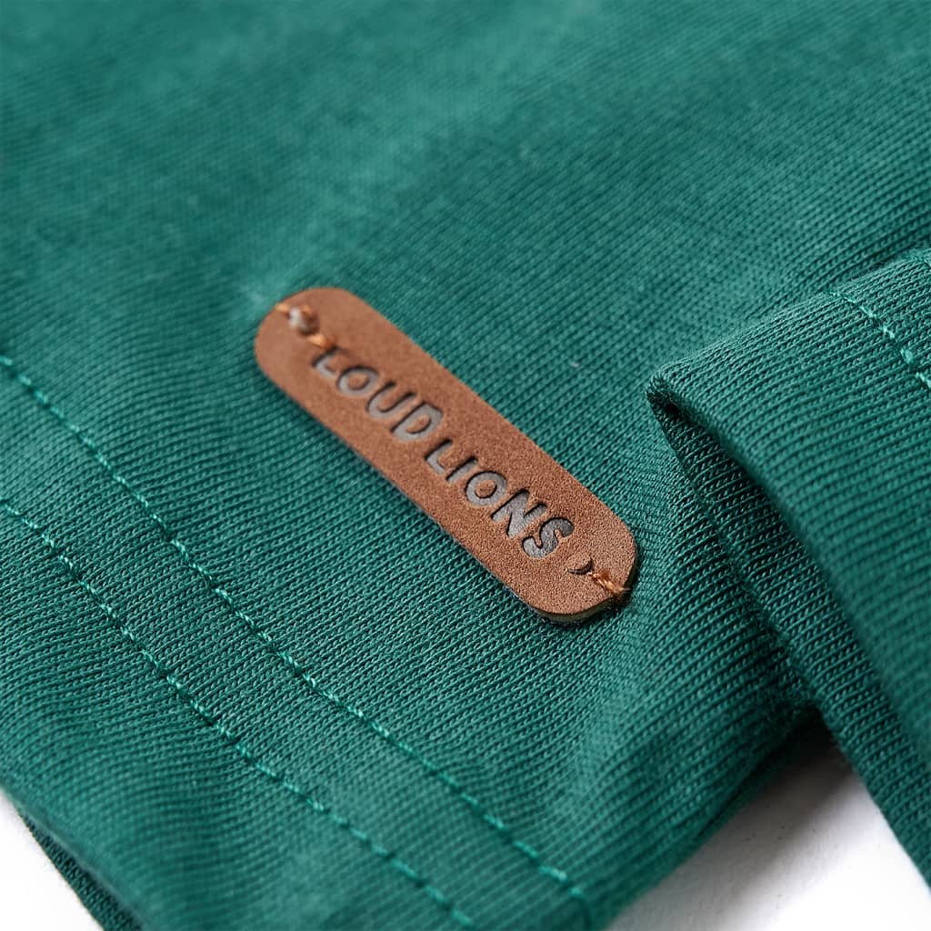 T-shirt à manches longues pour enfant taille 92 cm - vert, 92 (1 5-2 ans) - number 6.