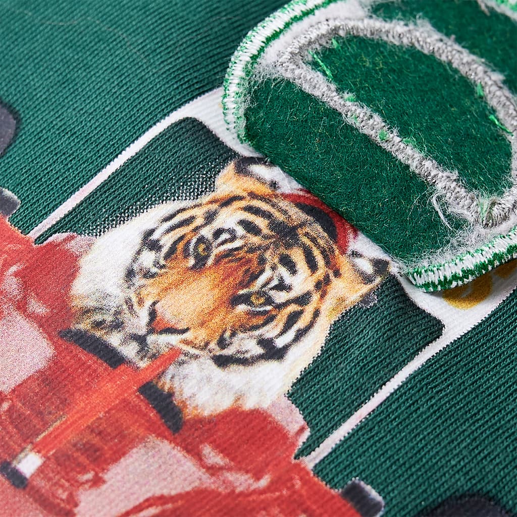 T-shirt à manches longues pour enfant taille 92 cm - vert, 92 (1 5-2 ans) - number 5.