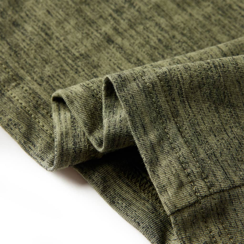 T-shirt à manches longues pour enfant taille 92 couleur kaki - kaki, 92 (1 5-2 ans) - number 6.