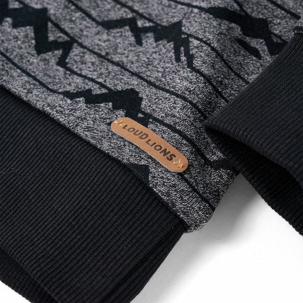 Sweat-shirt pour enfant taille 92 bleu chiné - 92 (1 5-2 ans) - number 5.