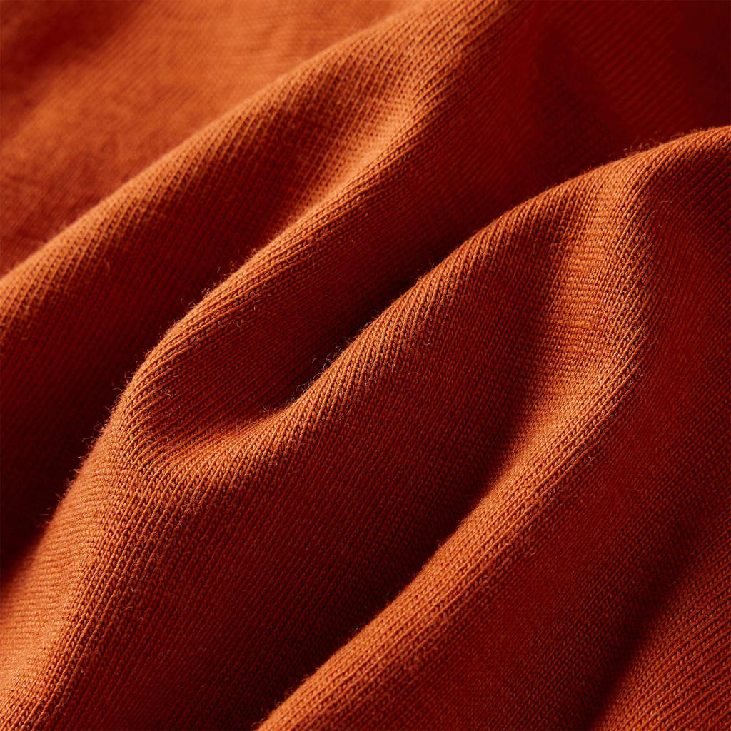 T-shirt à manches longues pour enfant taille 92 - couleur rouille, 92 (1 5-2 ans) - number 7.