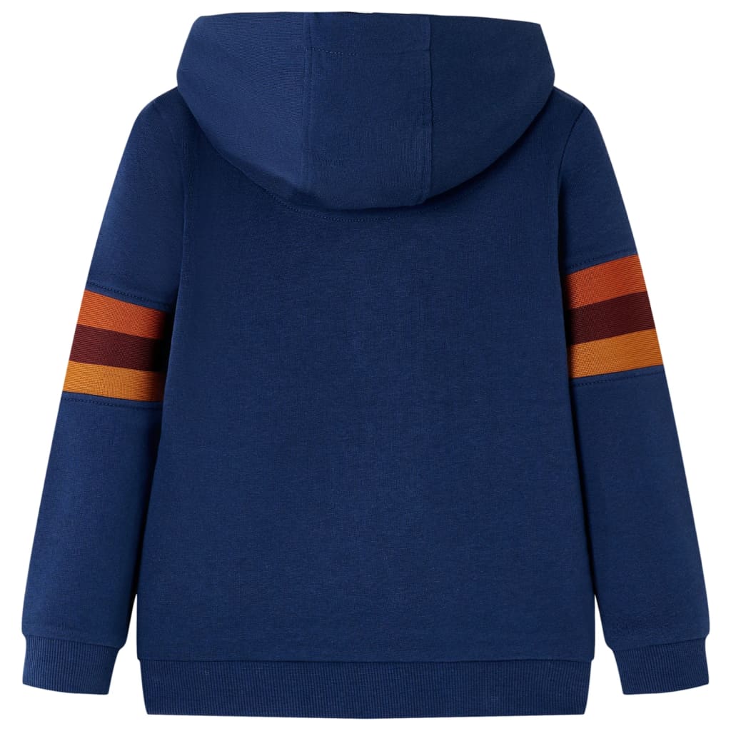 Sweat à capuche pour enfant taille 92 bleu marine - 92 (1 5-2 ans) - number 2.