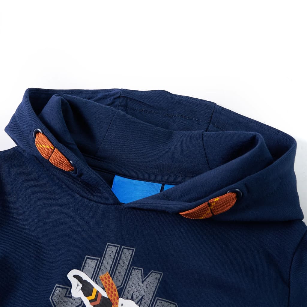 Sweat à capuche pour enfant taille 92 bleu marine - 92 (1 5-2 ans) - number 3.