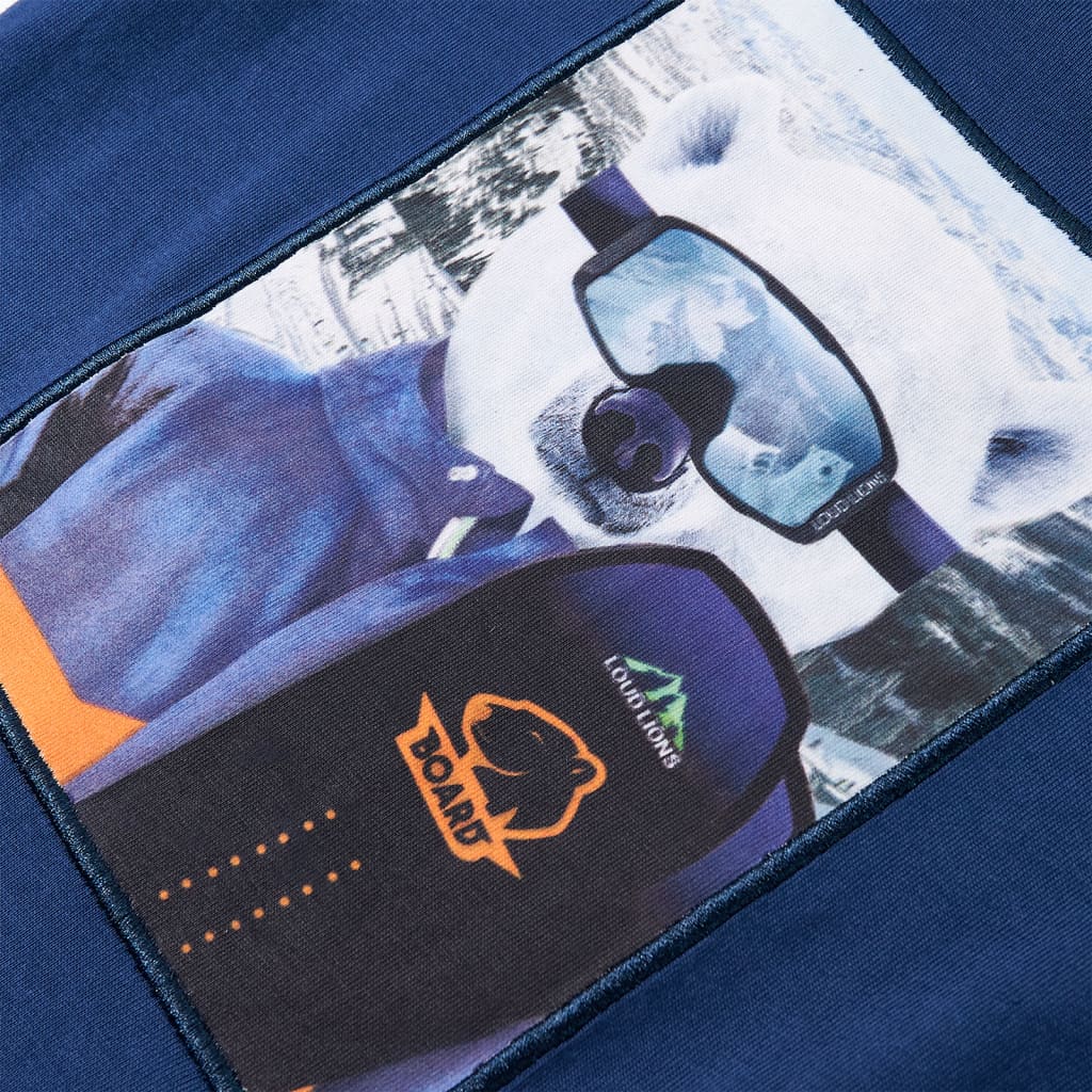 T-shirt à manches longues pour enfant taille 92 bleu jeans - bleu, 92 (1 5-2 ans) - number 4.