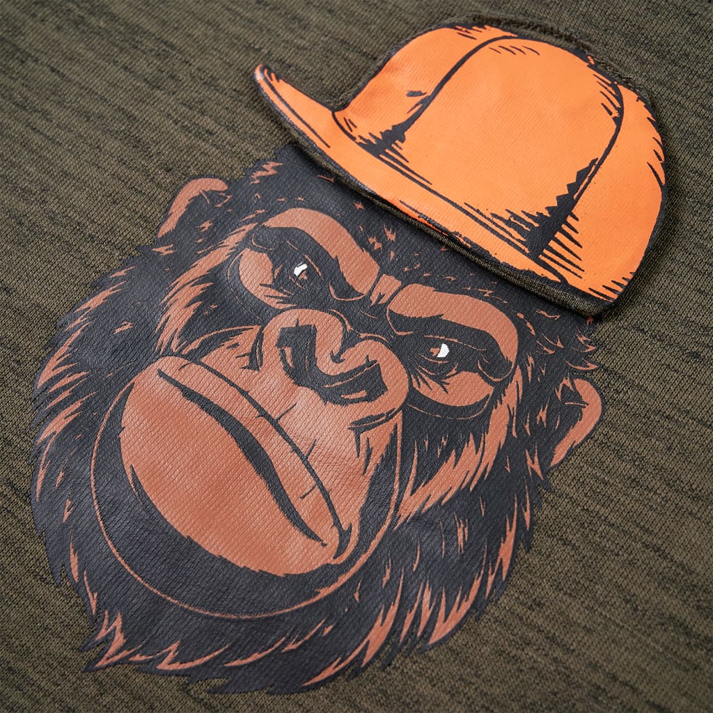 Sweat-shirt pour enfant, kaki, taille 92 - kaki, 92 (1 5-2 ans) - number 4.