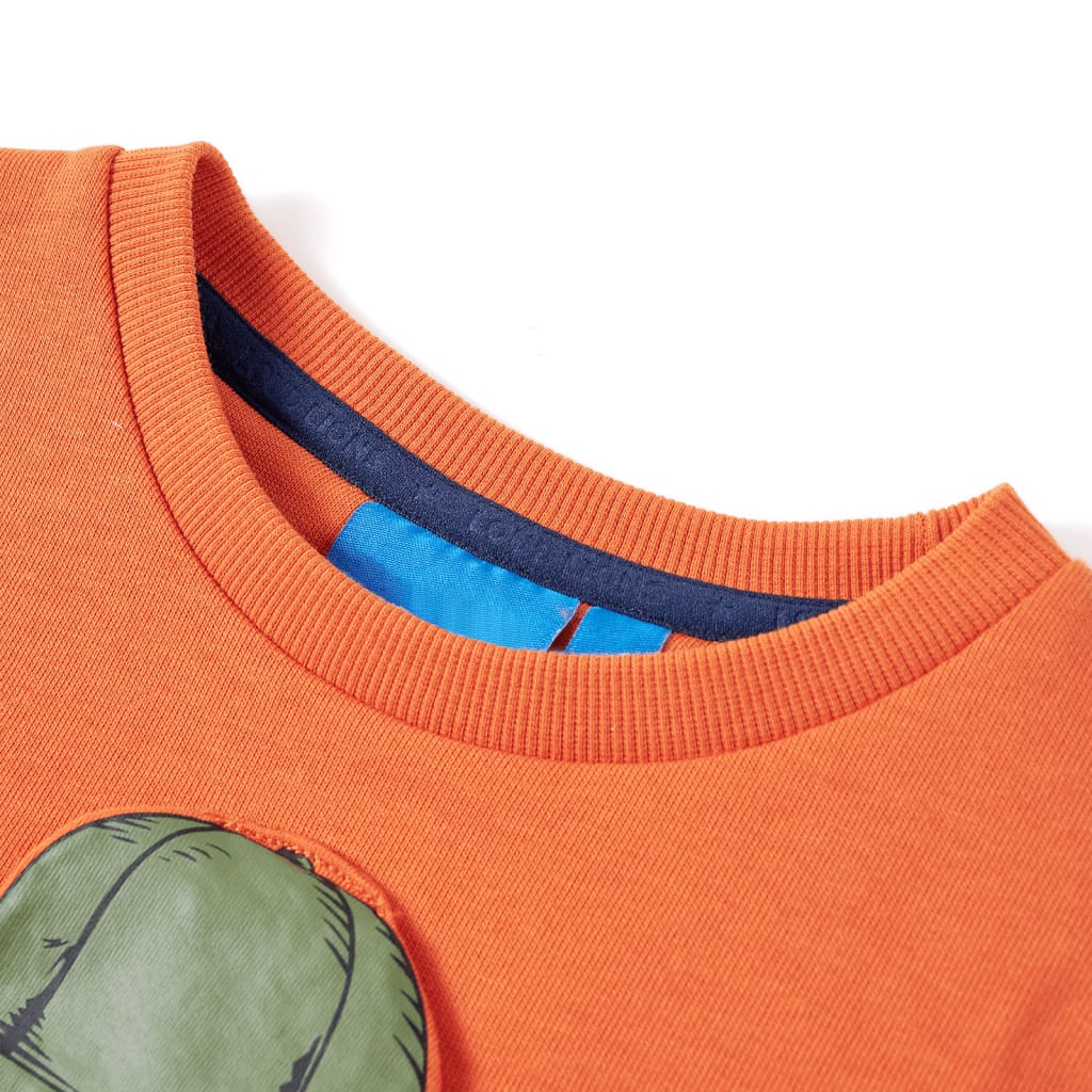Sweat-shirt pour enfant taille 92 - orange, 140 (9-10 ans) - number 3.