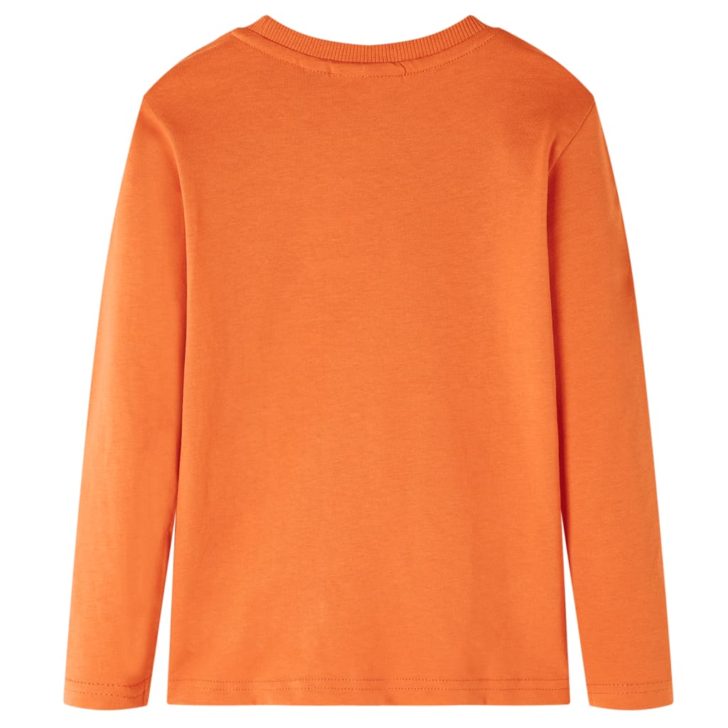 T-shirt à manches longues pour enfant taille 92 cm - orange, 92 (1 5-2 ans) - number 2.