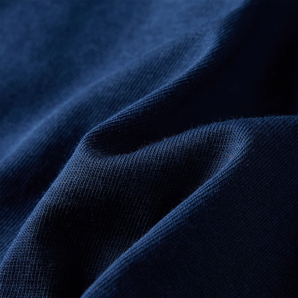 T-shirt manches longues pour enfant taille 92 - bleu marine, 92 (1 5-2 ans) - number 7.