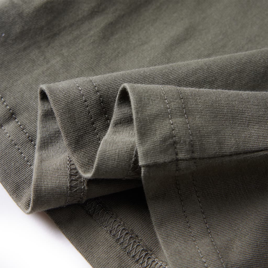 T-shirt manches longues pour enfant taille 92 kaki - 92 (1 5-2 ans) - number 6.