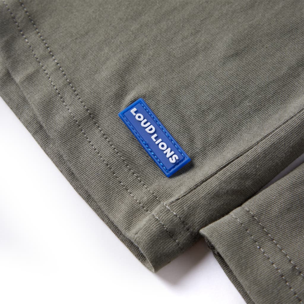 T-shirt manches longues pour enfant taille 92 kaki - 92 (1 5-2 ans) - number 5.