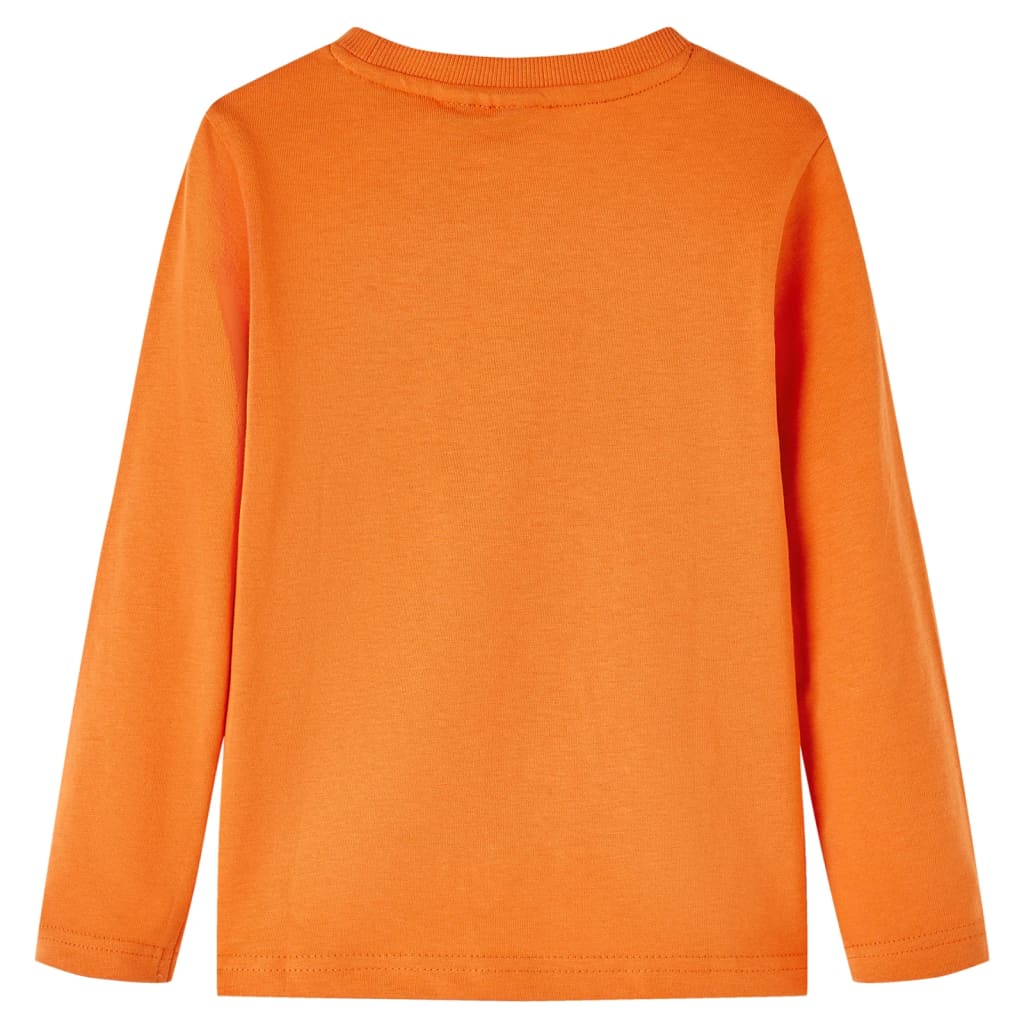 T-shirt à manches longues pour enfant taille 92 cm - orange, 92 (1 5-2 ans) - number 2.