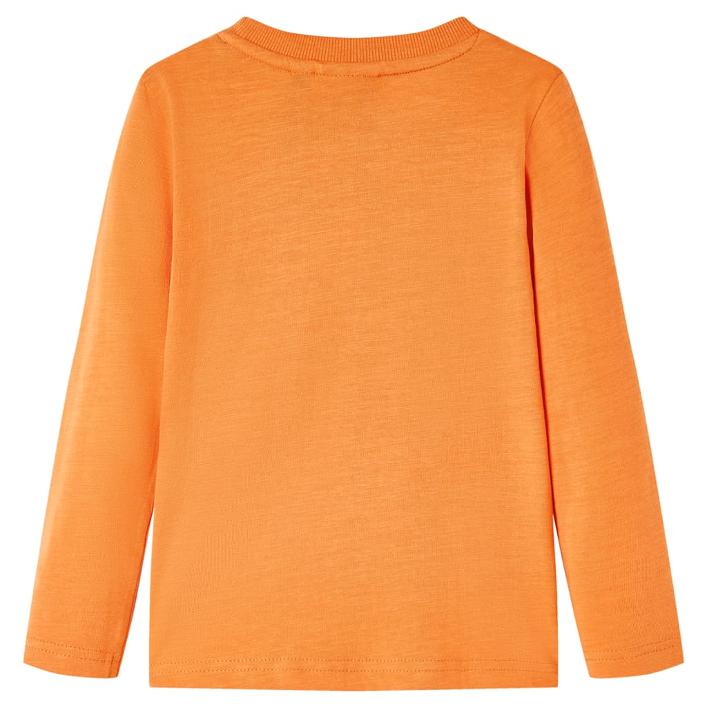 T-shirt à manches longues pour enfant taille 92 cm - orange, 92 (1 5-2 ans) - number 2.