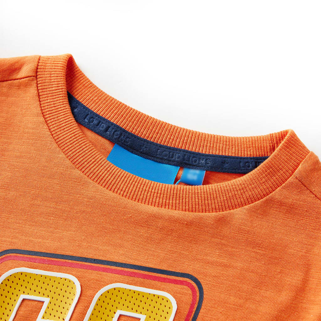 T-shirt à manches longues pour enfant taille 92 cm - orange, 92 (1 5-2 ans) - number 3.