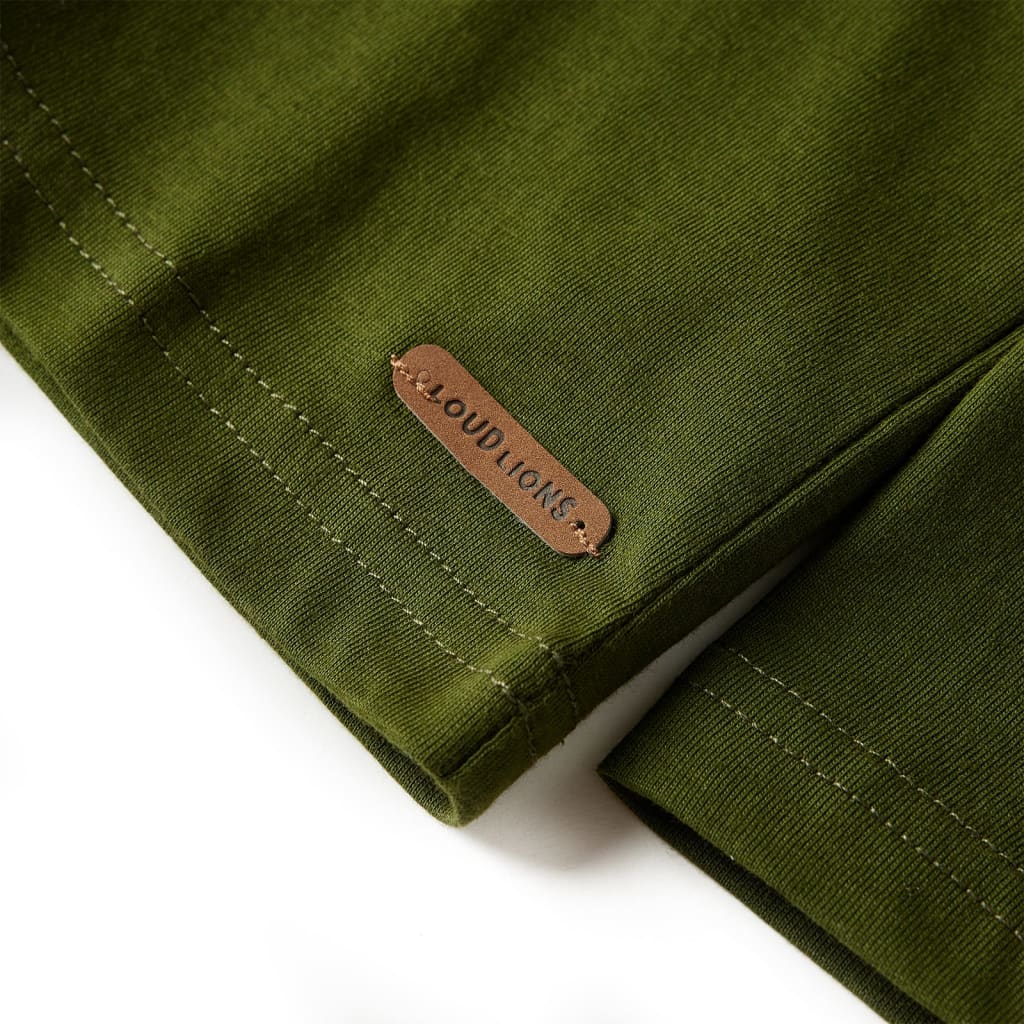 T-shirt à manches longues pour enfant taille 92 - kaki, 92 (1 5-2 ans) - number 5.