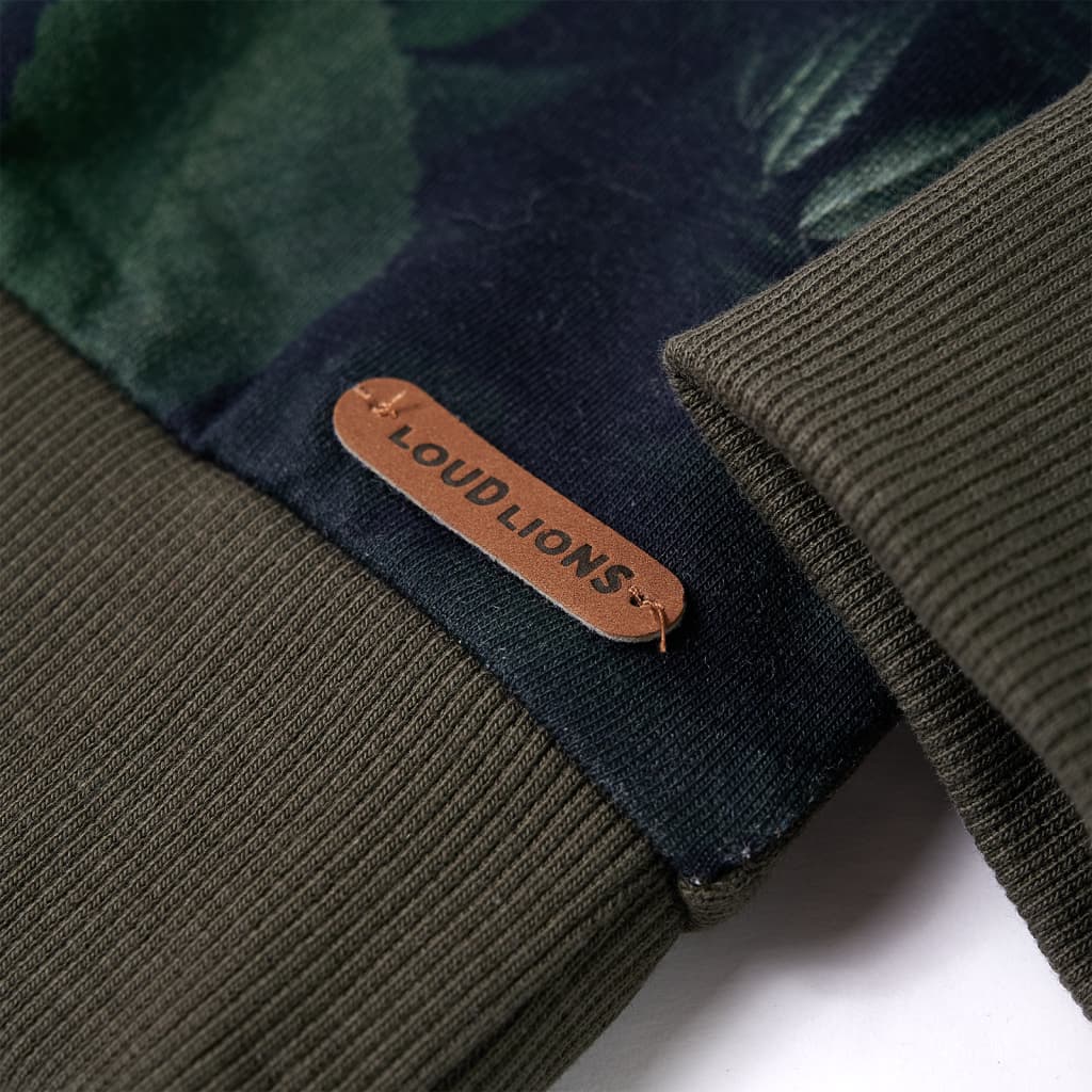 Sweat pour enfant taille 92 - couleur kaki foncé, 140 (9-10 ans) - number 5.