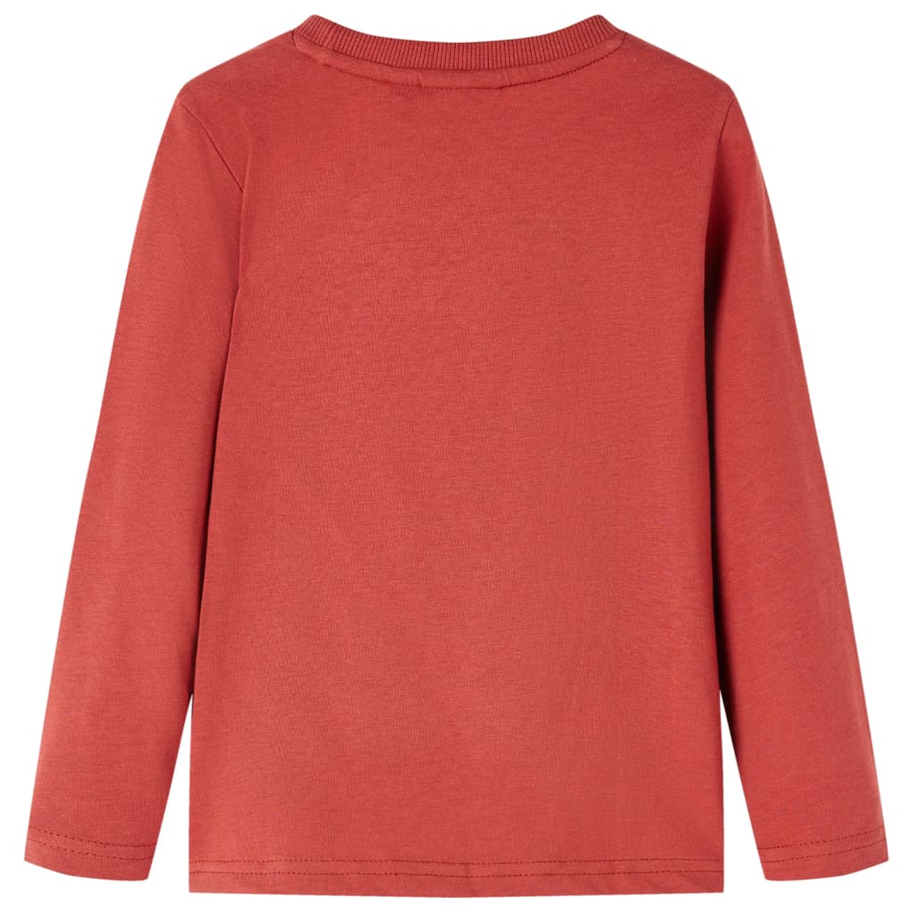 T-shirt à manches longues pour enfant taille 92 - rouge, 92 (1 5-2 ans) - number 2.