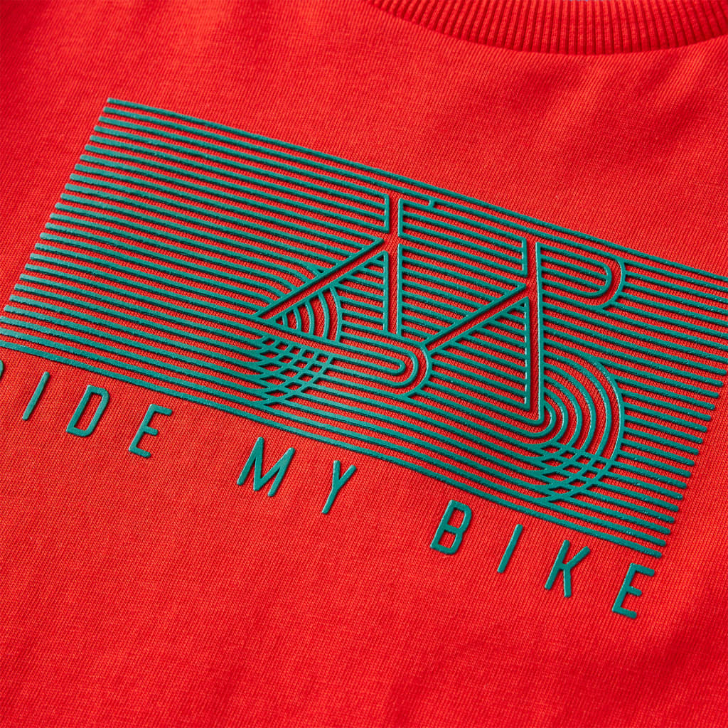 T-shirt manches longues pour enfant taille 92 rouge - 92 (1 5-2 ans) - number 4.