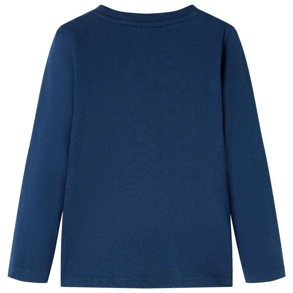 T-shirt manches longues pour enfant taille 92 bleu marine - 92 (1 5-2 ans) - number 2.