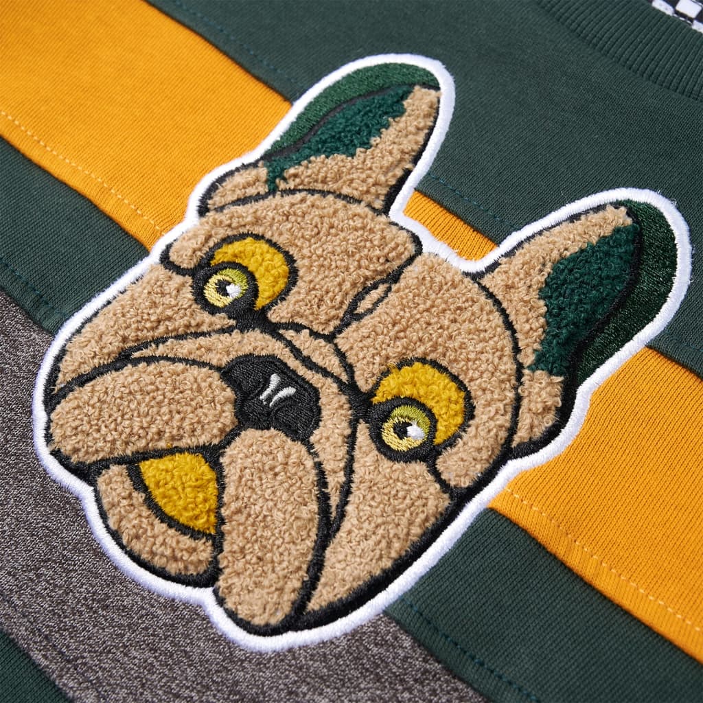 Sweat-shirt pour enfant taille 92 vert foncé - 92 (1 5-2 ans) - number 4.