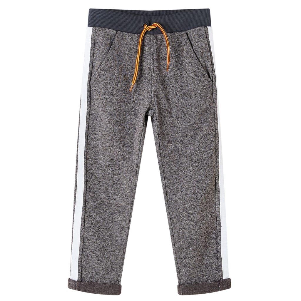 Pantalon de jogging pour enfant taille 92 gris foncé chiné - 92 (1 5-2 ans) - number 1.