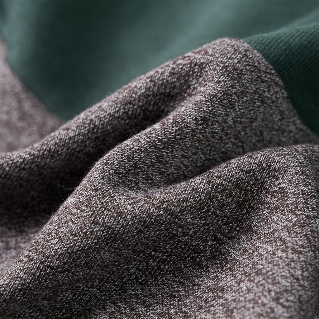 Sweat à capuche pour enfant taille 92 avec fermeture éclair vert foncé - 92 (1 5-2 ans) - number 7.