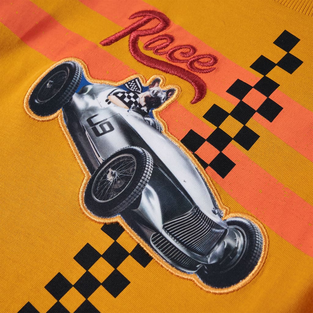 T-shirt manches longues pour enfant taille 92 jaune ocre - ocre, 92 (1 5-2 ans) - number 4.