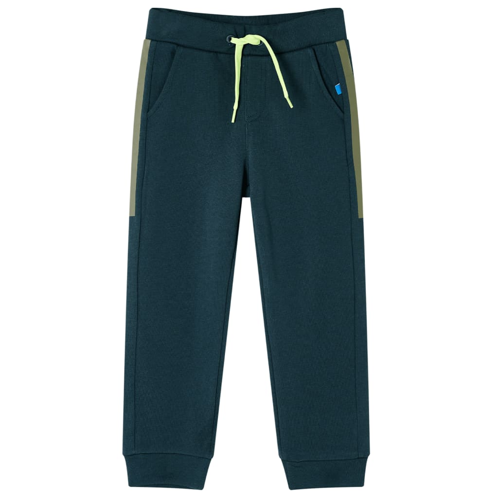 Pantalon de jogging pour enfant taille 92 vert mousse - 92 (1 5-2 ans) - number 1.