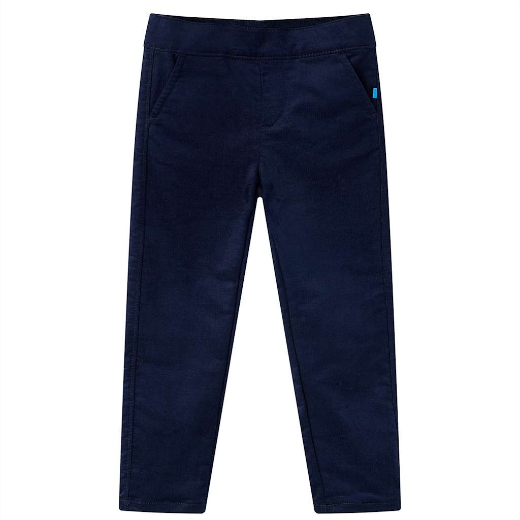 Pantalon pour enfant taille 92 bleu marine - cognac, 104 (3-4 ans) - number 1.