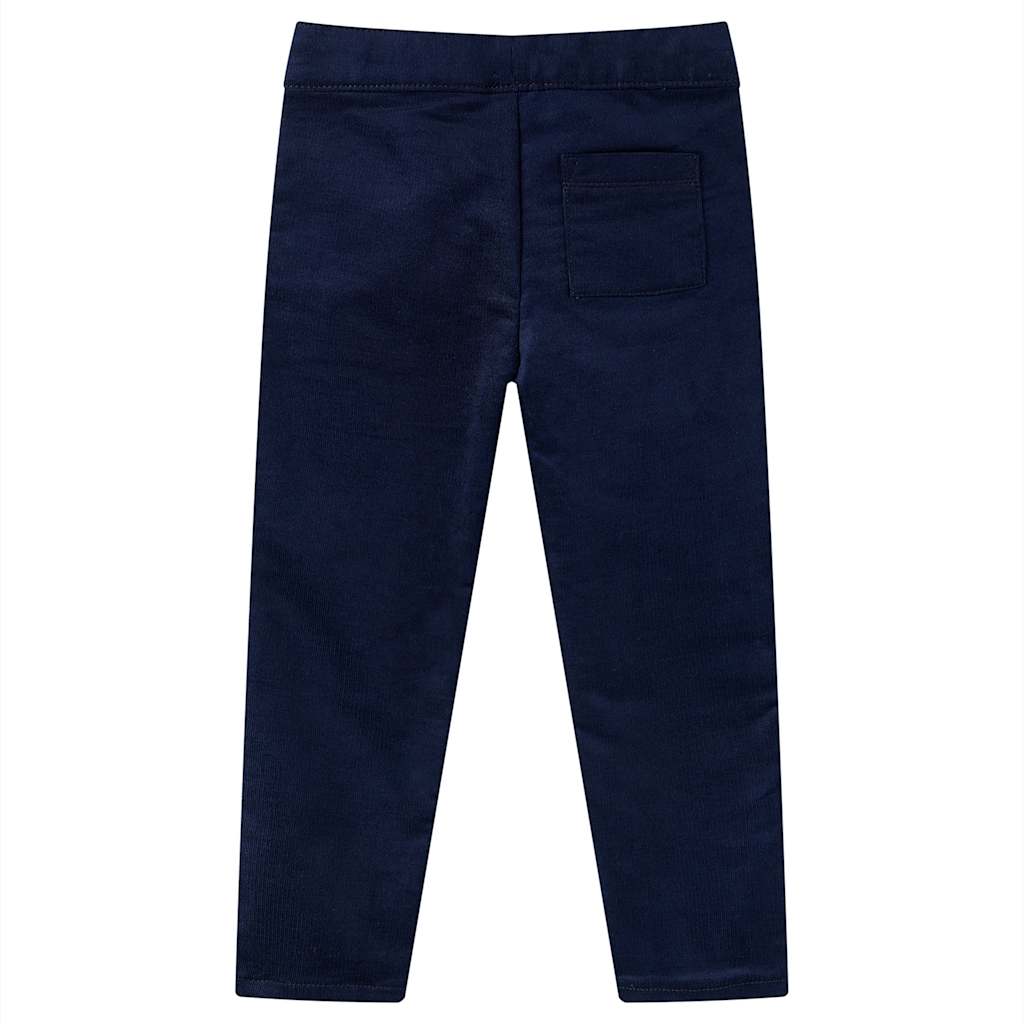 Pantalon pour enfant taille 92 bleu marine - cognac, 104 (3-4 ans) - number 2.