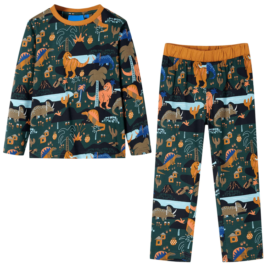 Pyjama pour enfant taille 92 vert foncé - 92 (1 5-2 ans) - number 1.