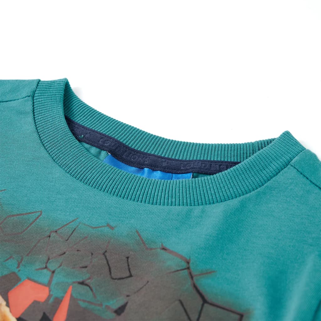 T-shirt à manches longues pour enfant taille 92 bleu aigue-marine - aqua, 92 (1 5-2 ans) - number 3.