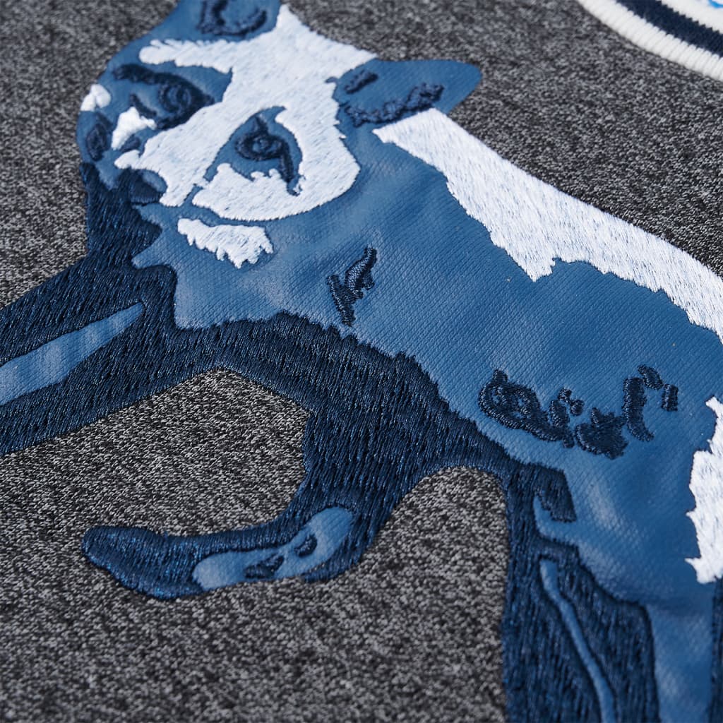 Sweat enfant taille 92 bleu chiné - melange, 92 (1 5-2 ans) - number 4.