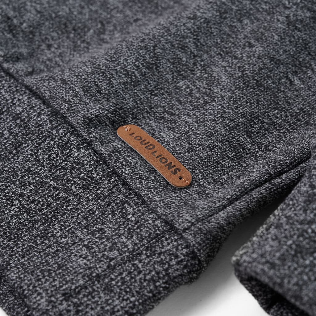 Sweat enfant taille 92 bleu chiné - melange, 92 (1 5-2 ans) - number 5.