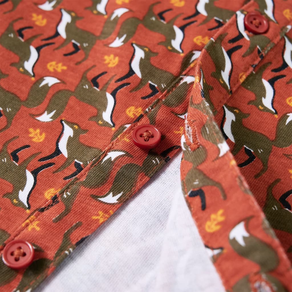 Chemise pour enfant couleur rouille clair taille 92 - 92 (1 5-2 ans) - number 6.