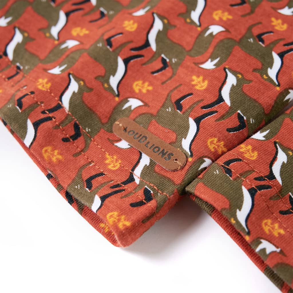 Chemise pour enfant couleur rouille clair taille 92 - 92 (1 5-2 ans) - number 5.