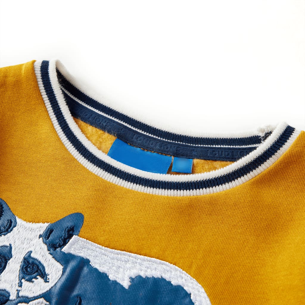 Sweat pour enfant taille 92 jaune ocre - ocre, 92 (1 5-2 ans) - number 3.