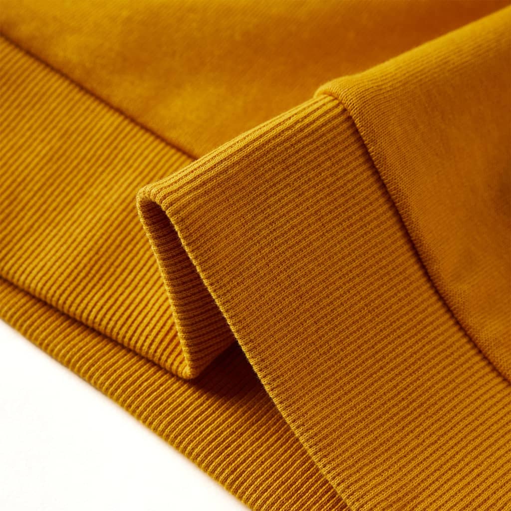 Sweat pour enfant taille 92 jaune ocre - ocre, 92 (1 5-2 ans) - number 6.